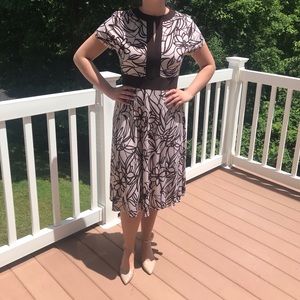Worthington Dress Brown/Tan  Print Size 8